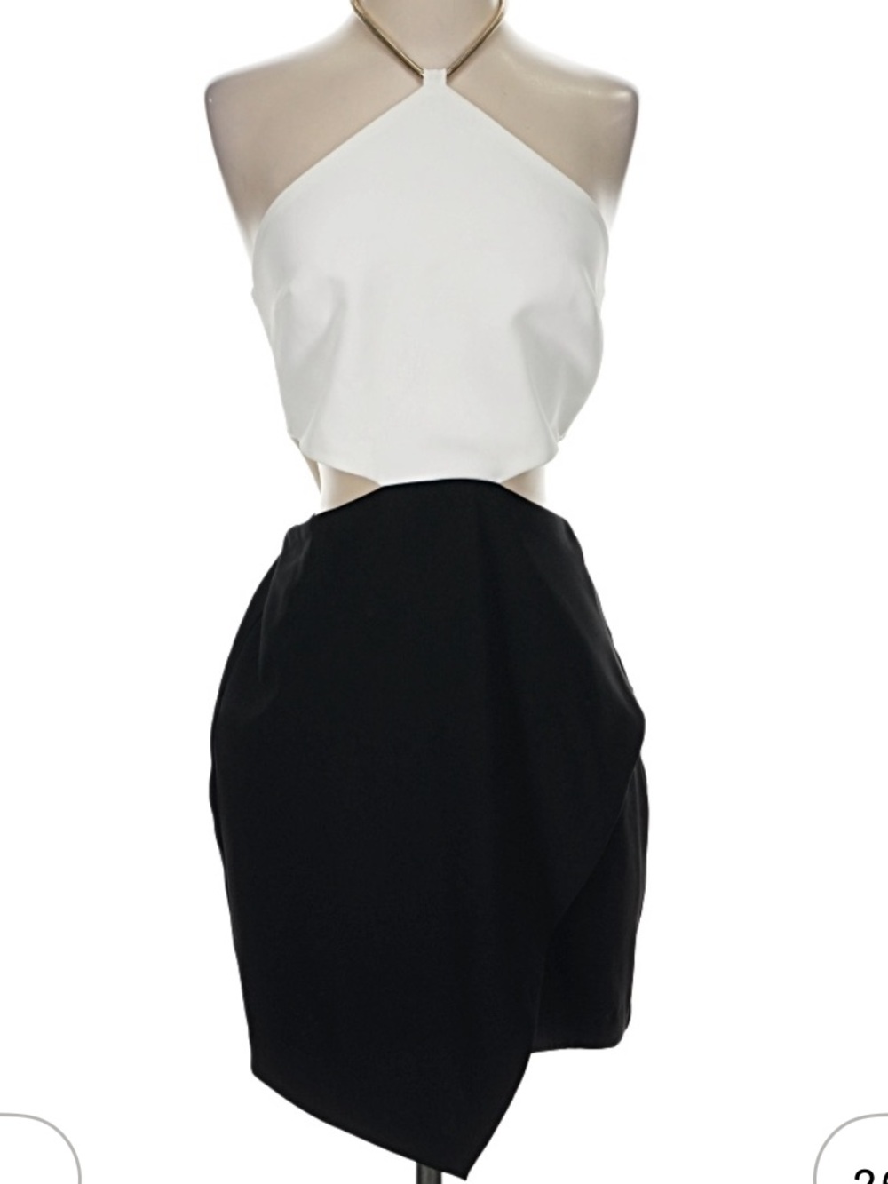 Amanda Uprichard Black Asymmetrical Mini Skirt